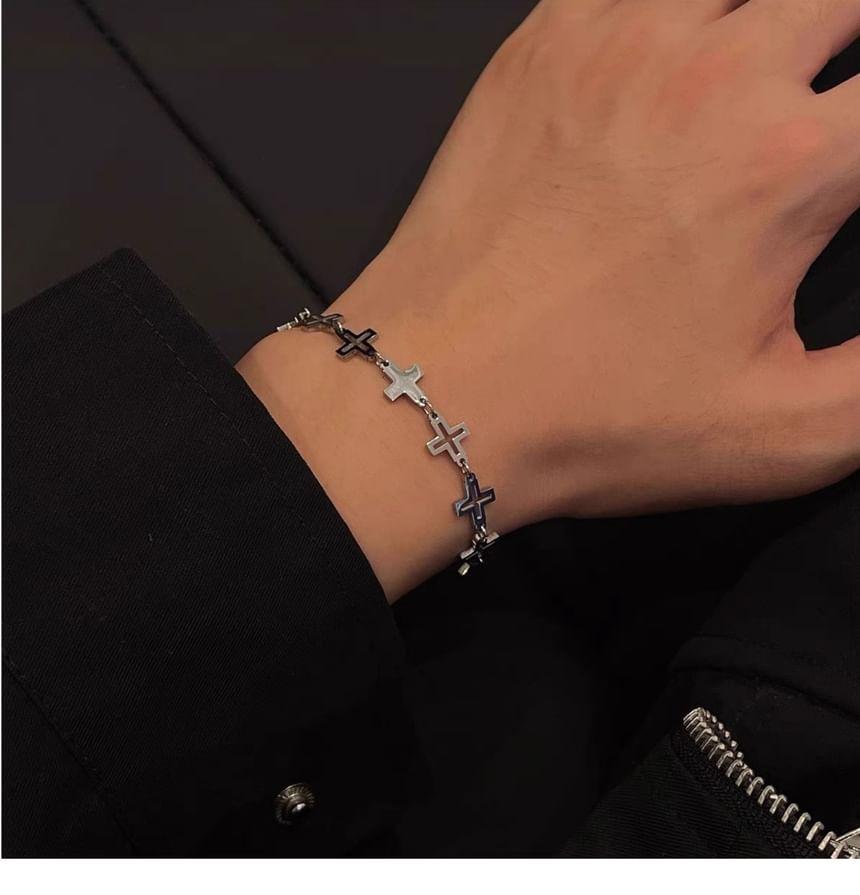 Cross Stainless Steel Bracelet (Various Designs) Product Image