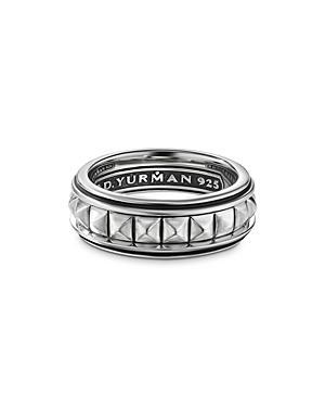 David Yurman Mens Sterling Silver Pyramid Band Product Image