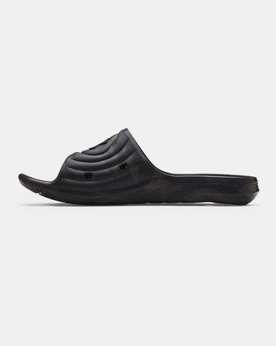 Men's Furry Logo Slide Sandals Product Image