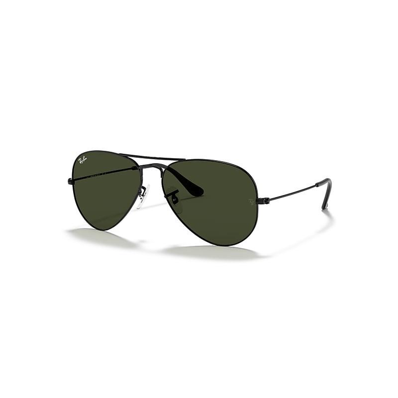 Ray-Ban Unisex 58mm Gradient Aviator Sunglasses in Black at Nordstrom Product Image