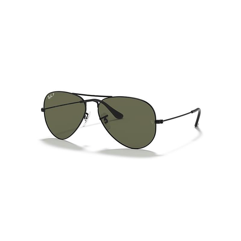 Ray-Ban Unisex 58mm Gradient Aviator Sunglasses in Black at Nordstrom Product Image