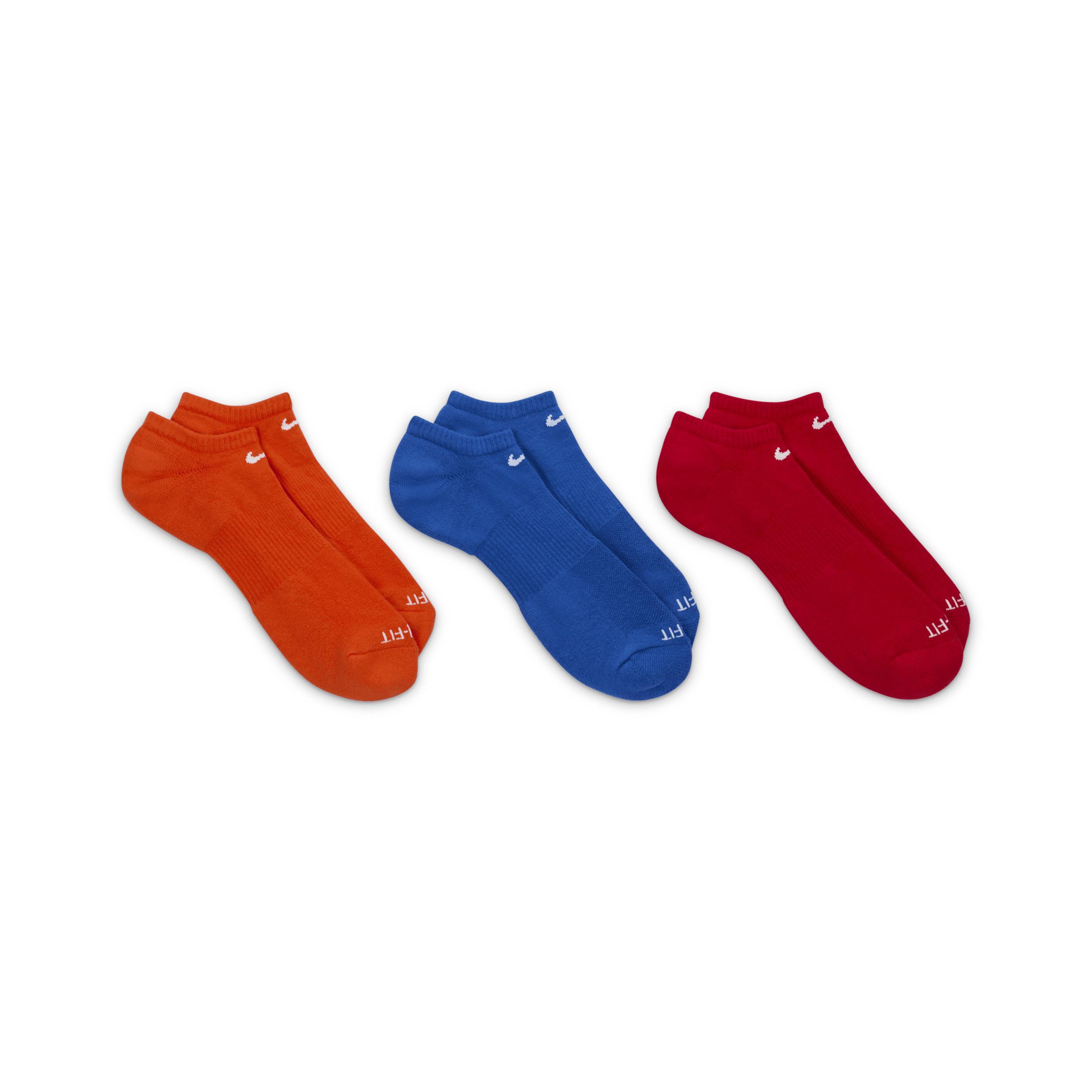 Mens Nike 3-pack Everyday Plus Cushion No-Show Training Socks Product Image