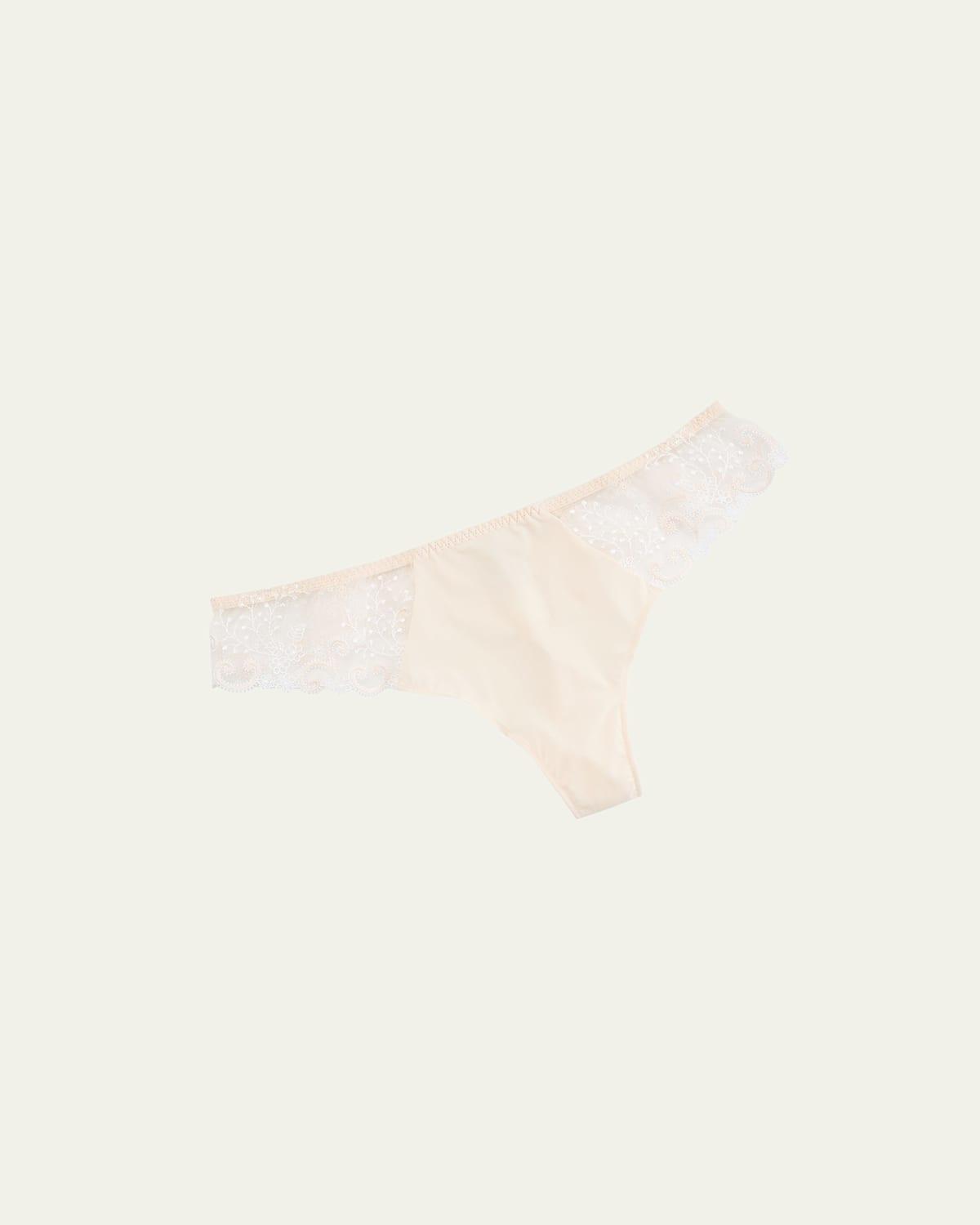 Delice Lace Mesh Thong Product Image