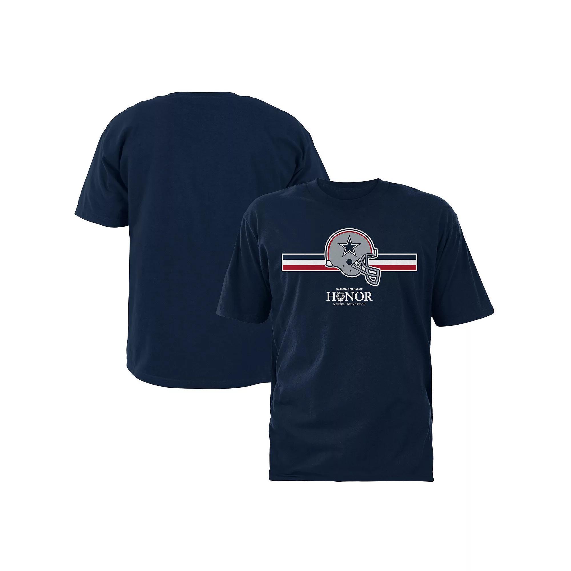Men's Navy Dallas Cowboys National Medal of Honor Museum Foundation T-Shirt, Size: Medium, Blue Product Image
