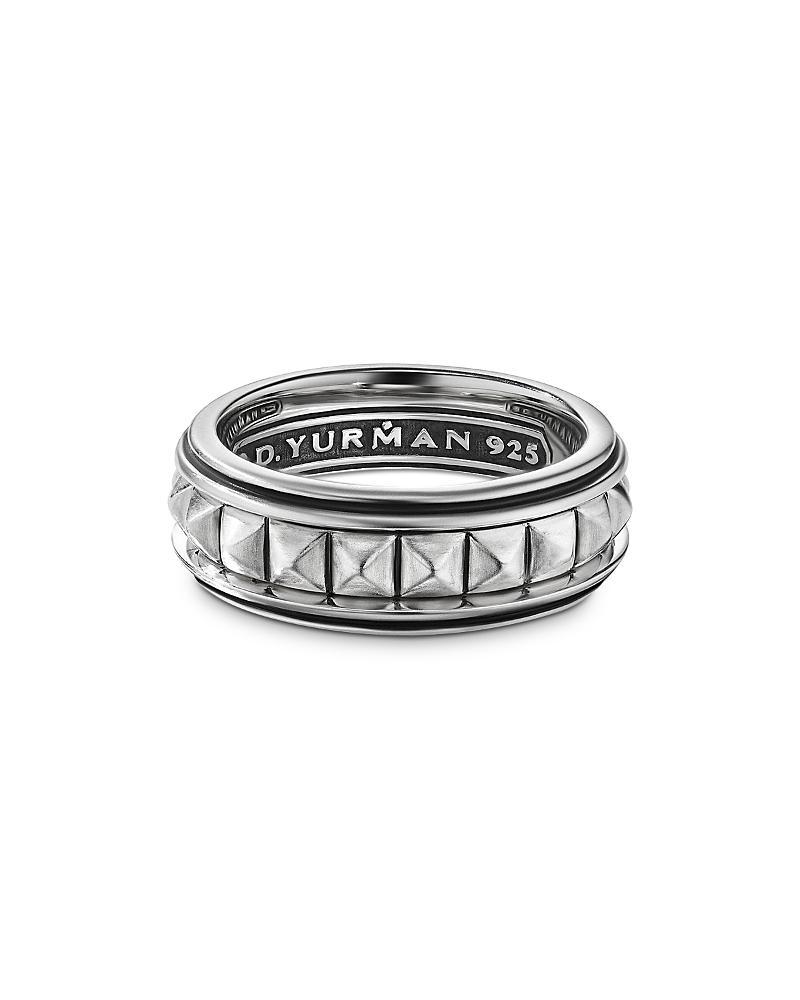 David Yurman Mens Sterling Silver Pyramid Band Product Image