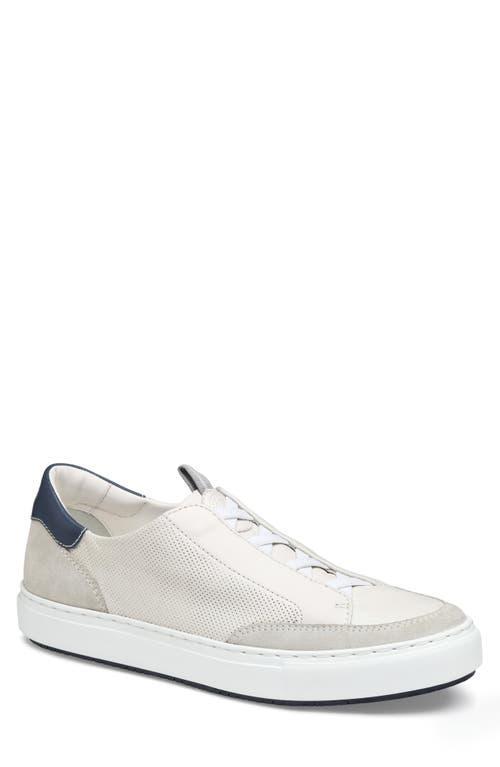 Johnston  Murphy Collection Mens Anson Perforated Sheepskin Stretch Lace-to Product Image
