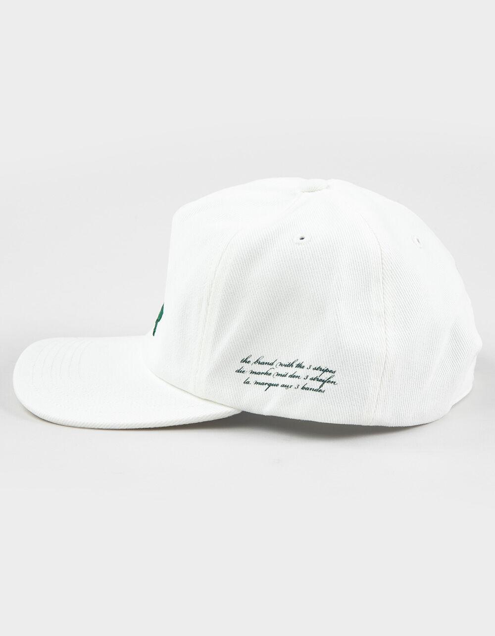 ADIDAS Originals Collegiate Crest 5 Panel Strapback Hat - OFF WHITE Product Image