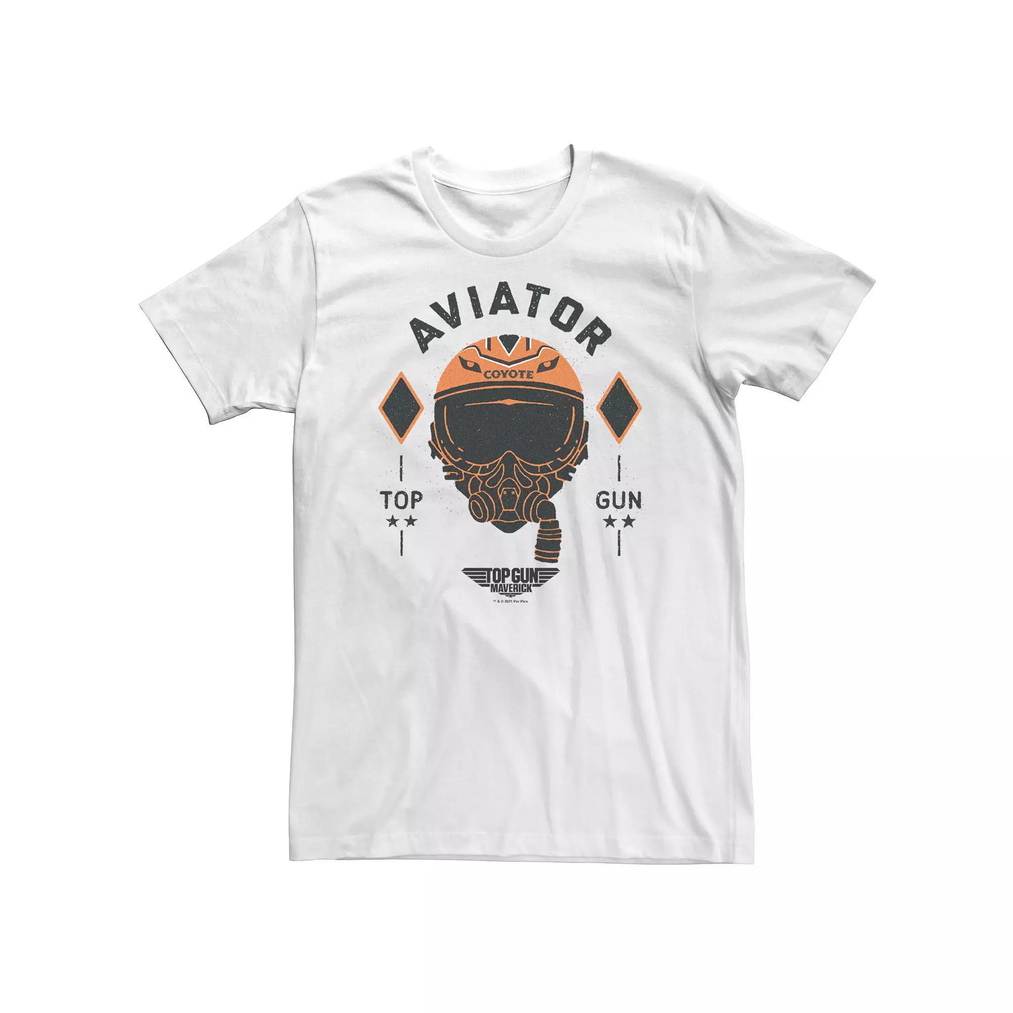 Big & Tall Top Gun Maverick Coyote Aviator Tee, Men's, Size: XXL Tall, White Product Image