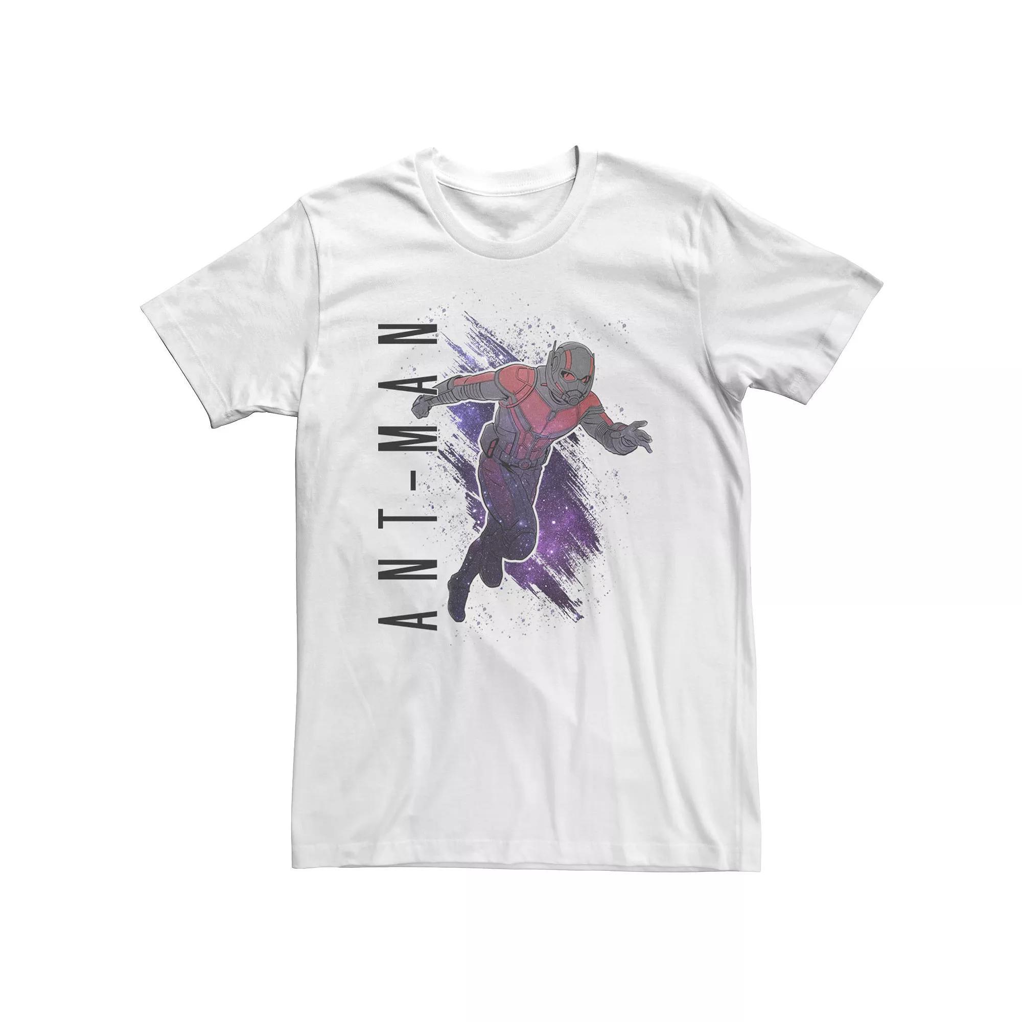 Big & Tall Marvel Avengers Endgame Ant-Man Galaxy Paint Tee, Men's, Size: 4XLT, White Product Image