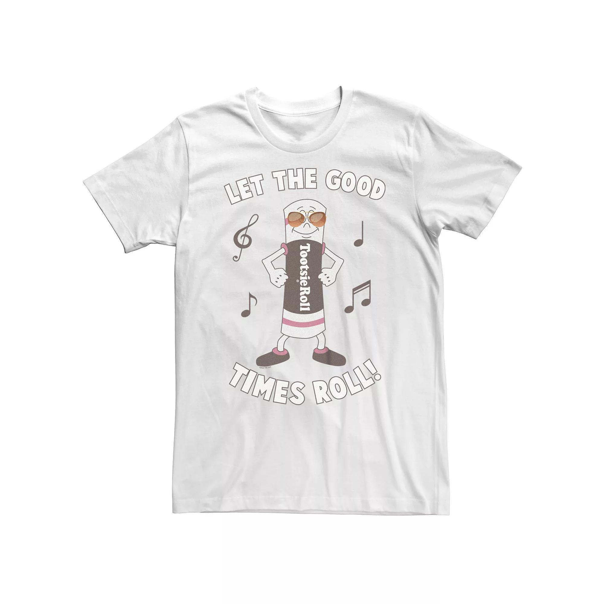Big & Tall Tootsie Roll Let Good Times Roll Tee, Men's, Size: 3XL, White Product Image