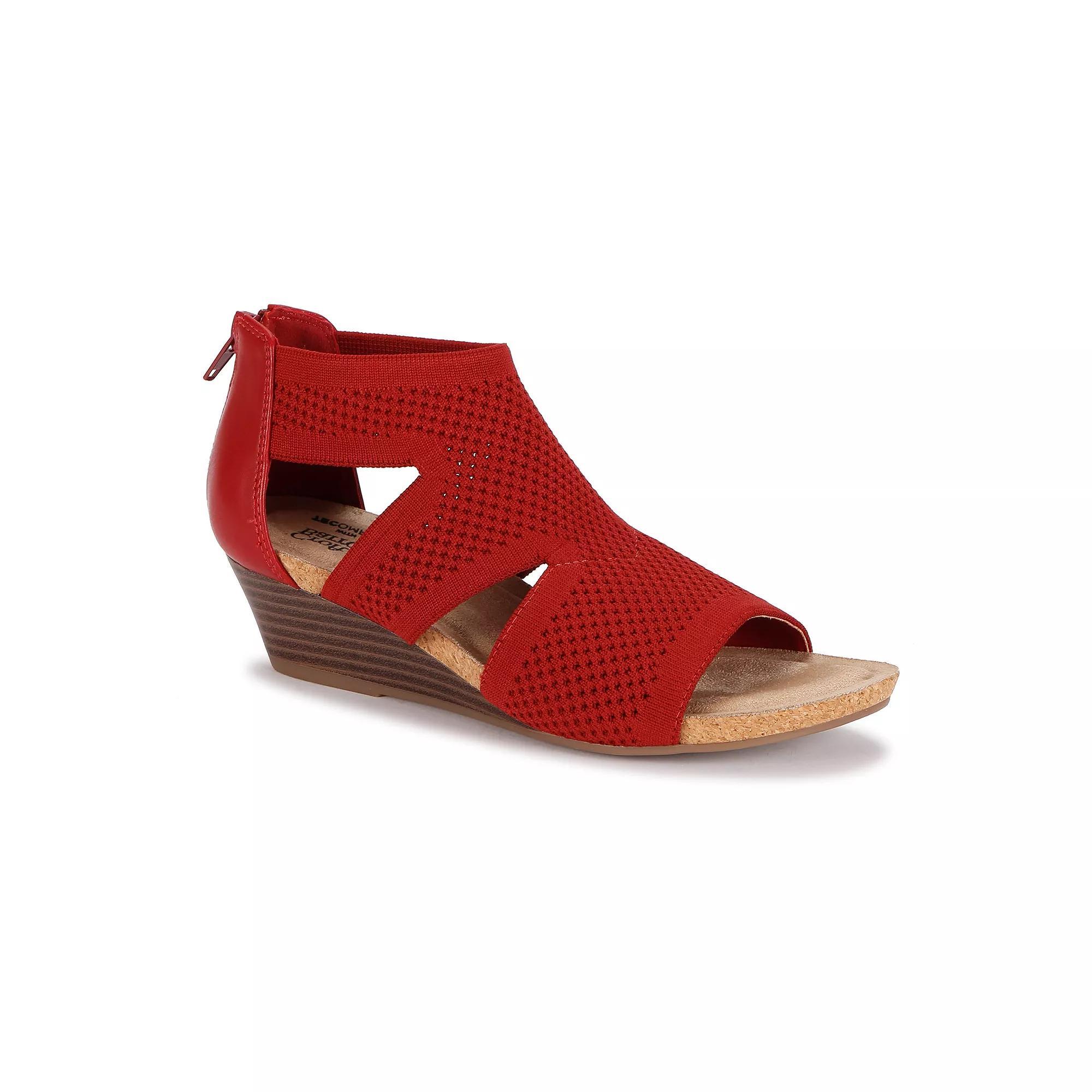 Croft & Barrow® Rosiee Women's Wedge Sandals, Size: 8.5, Red Product Image
