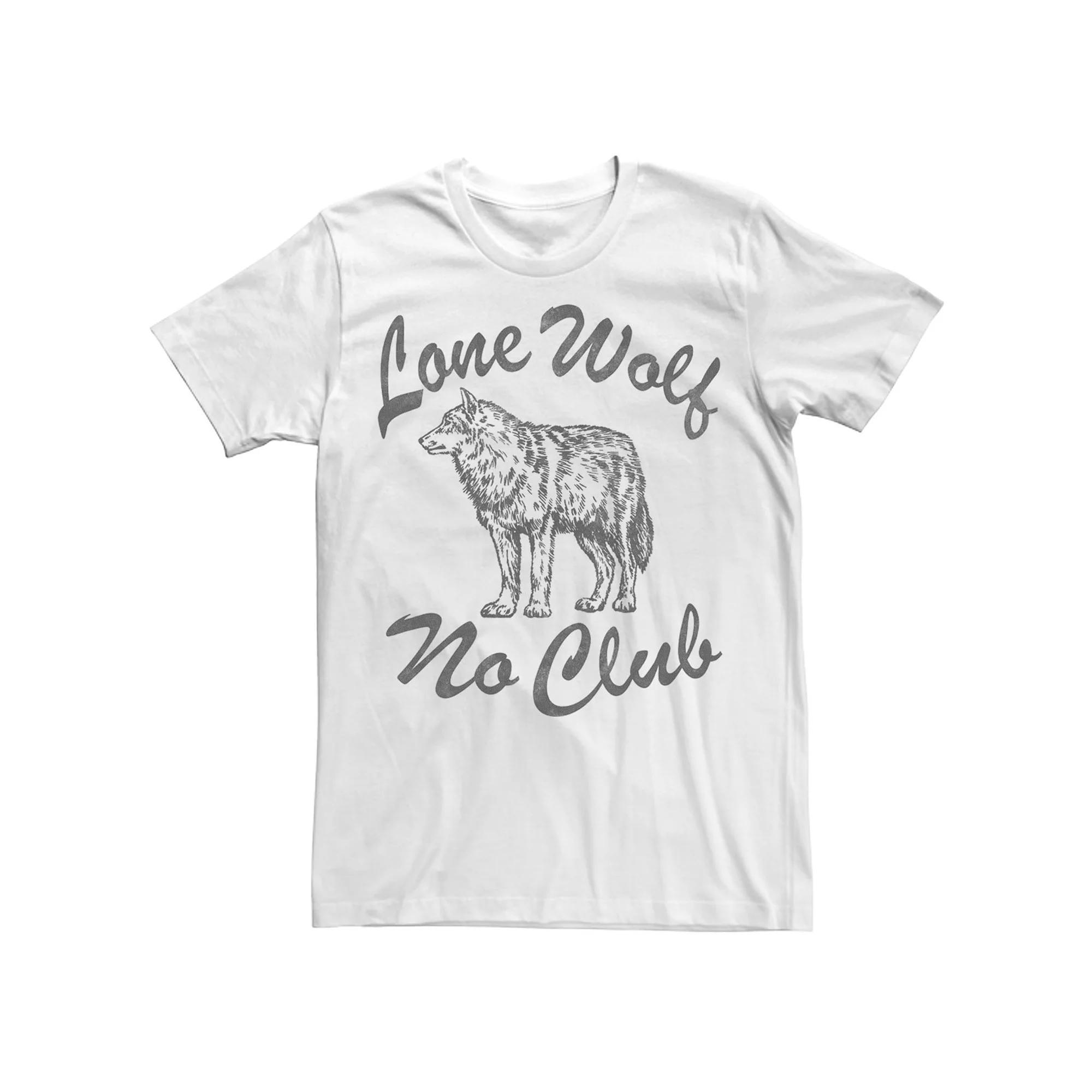 Big & Tall Lone Wolf Short Sleeve Logo Tee, Men's, Size: XXL Tall, White Product Image