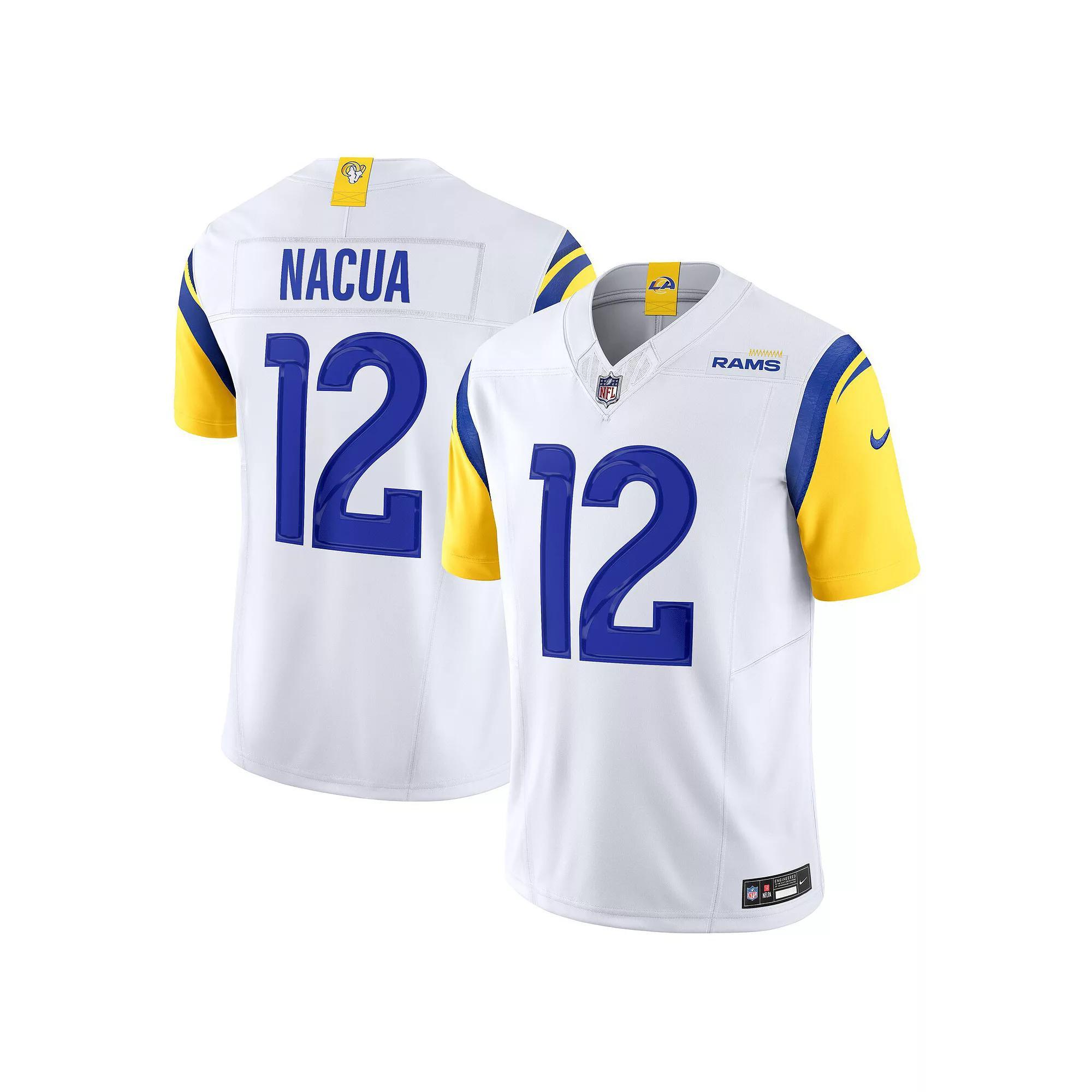 Men's Nike Puka Nacua White Los Angeles Rams Vapor F.U.S.E. Limited Player Jersey, Size: XL Product Image