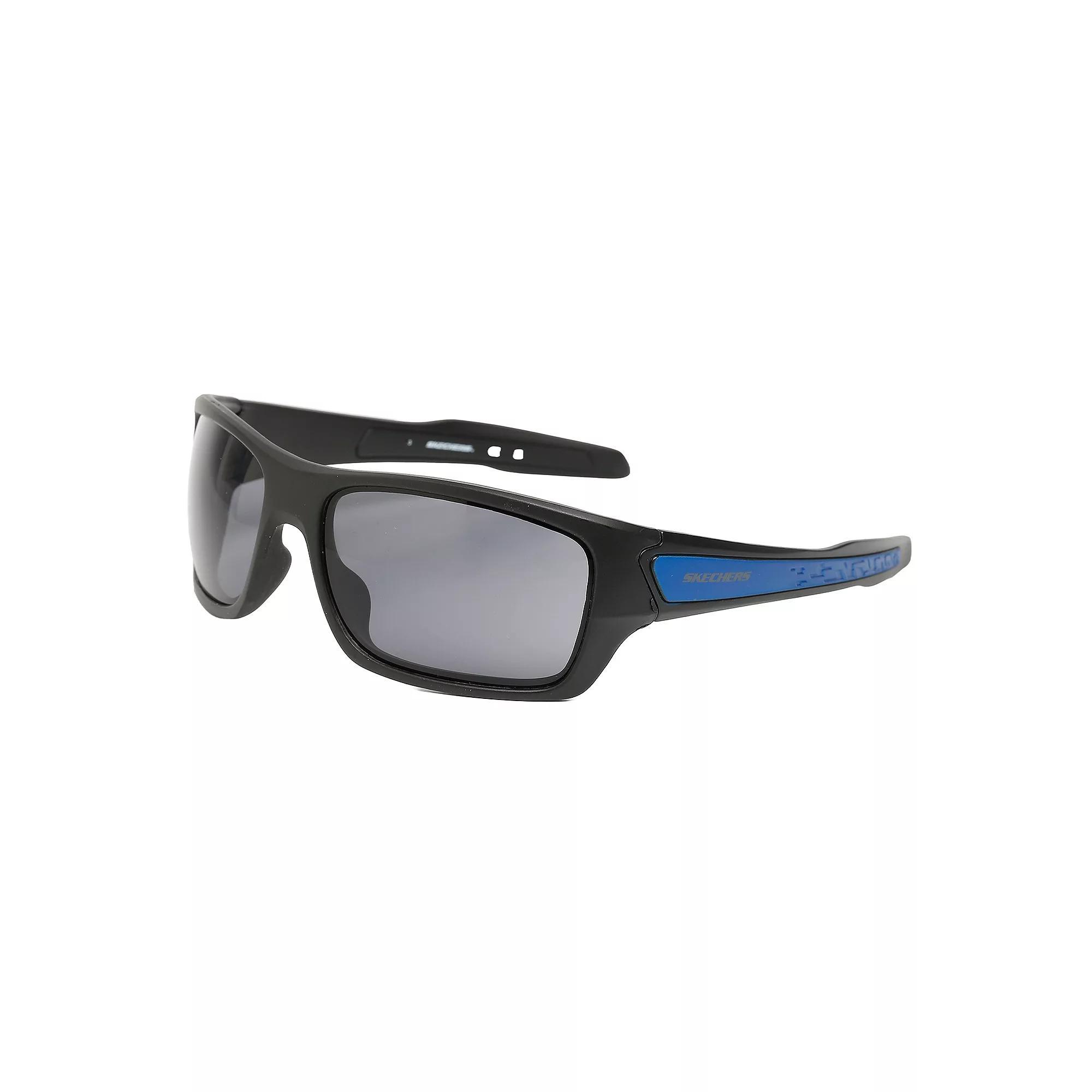 Men's Skechers® Shield 64mm Sunglasses, Black Product Image