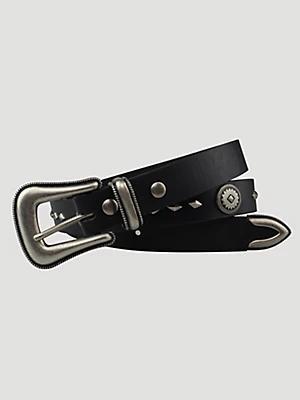 Women's Wrangler® Scalloped 3 Piece Buckle Belt Product Image
