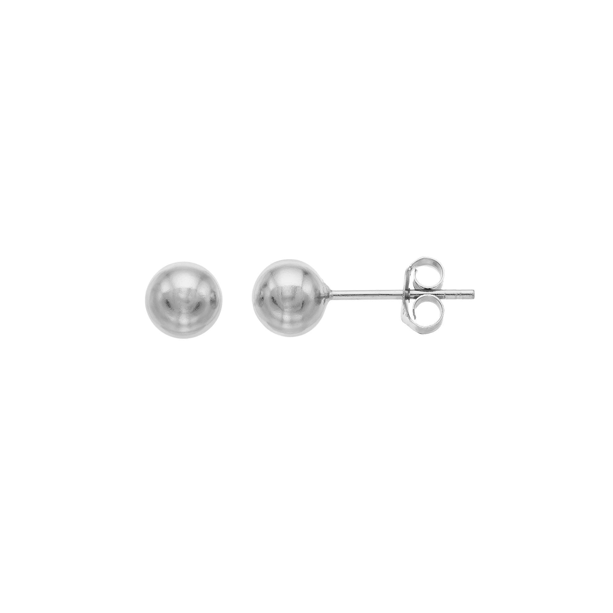 Sterling Silver Ball Stud Earrings, Women's Product Image