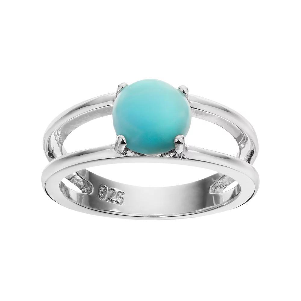 Sterling Silver Larimar Ring, Women's, Size: 8, Blue Product Image