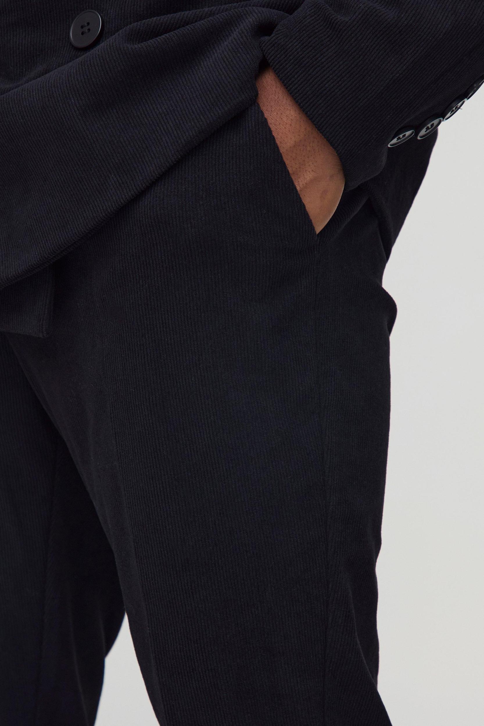 Skinny Fit Corduroy Tailored Pants | boohooMAN USA Product Image