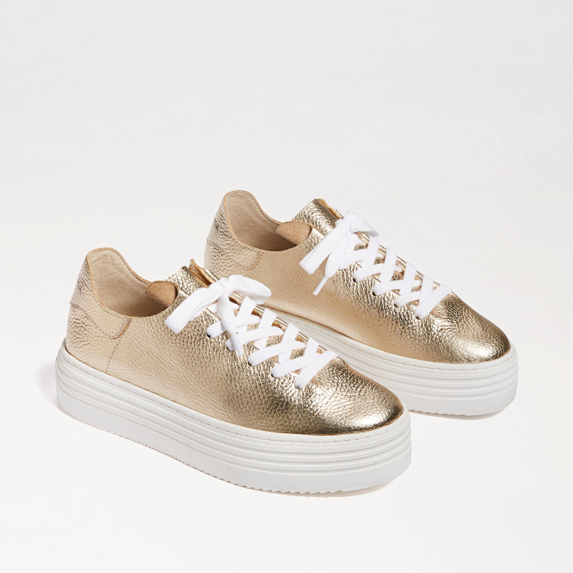 Sam Edelman Pippy Lace Up Platform Sneaker Molten Leather Product Image