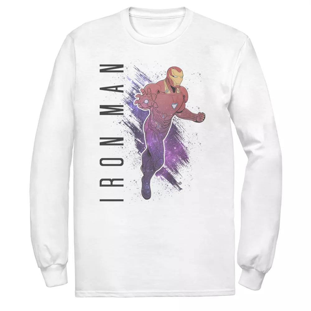 Men's Marvel Avengers Endgame Iron Man Galaxy Paint Tee, Size: Medium, White Product Image