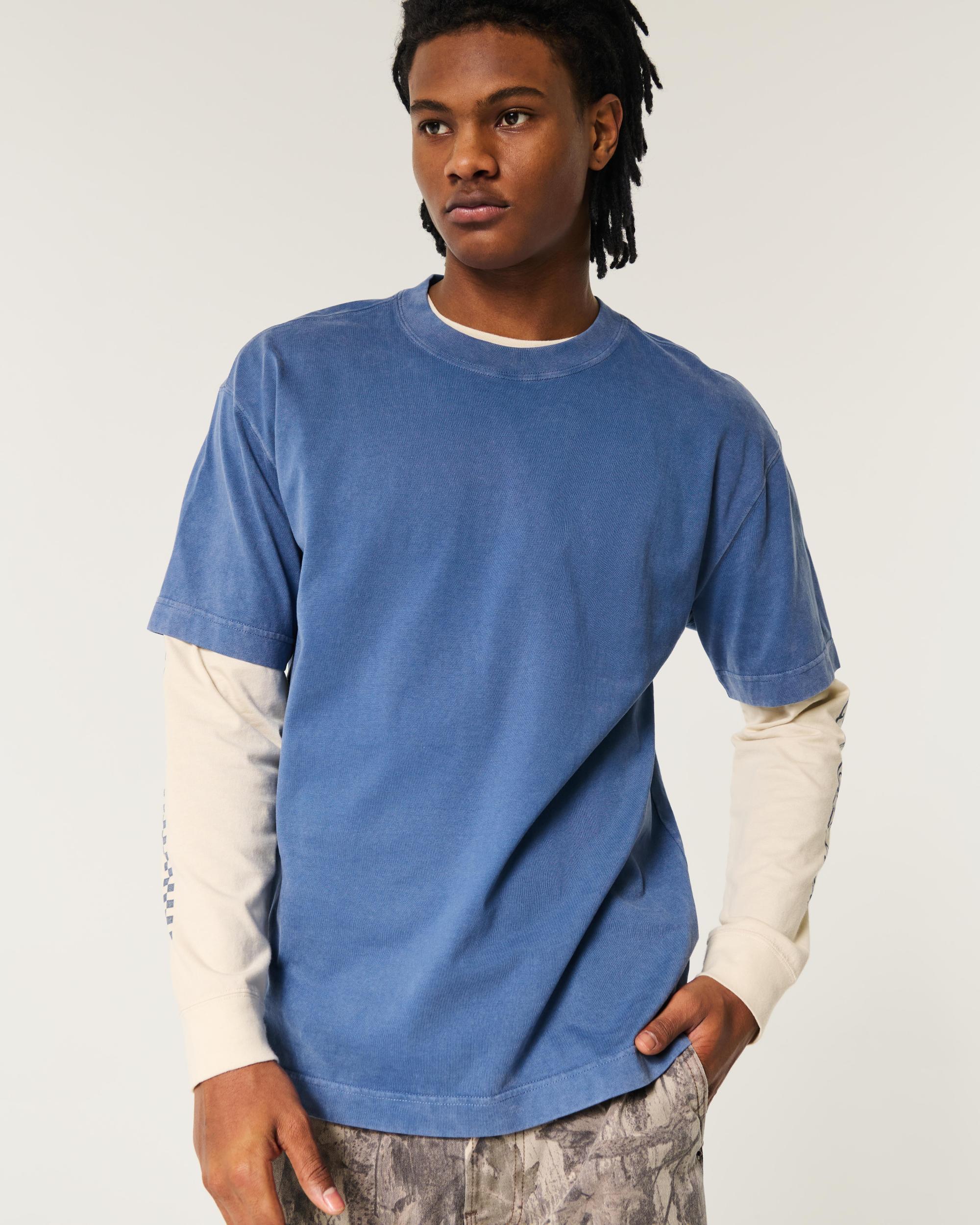 Boxy Heavyweight Washed Crew T-Shirt Product Image