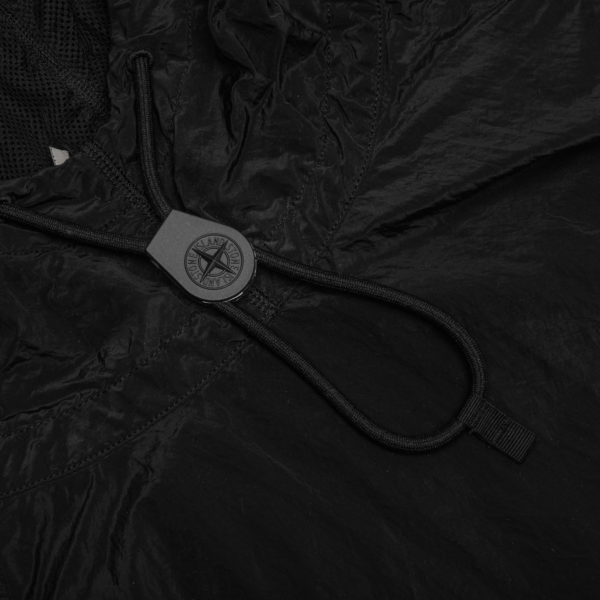 Funnel Neck Lightweight Jacket - Black Male Product Image