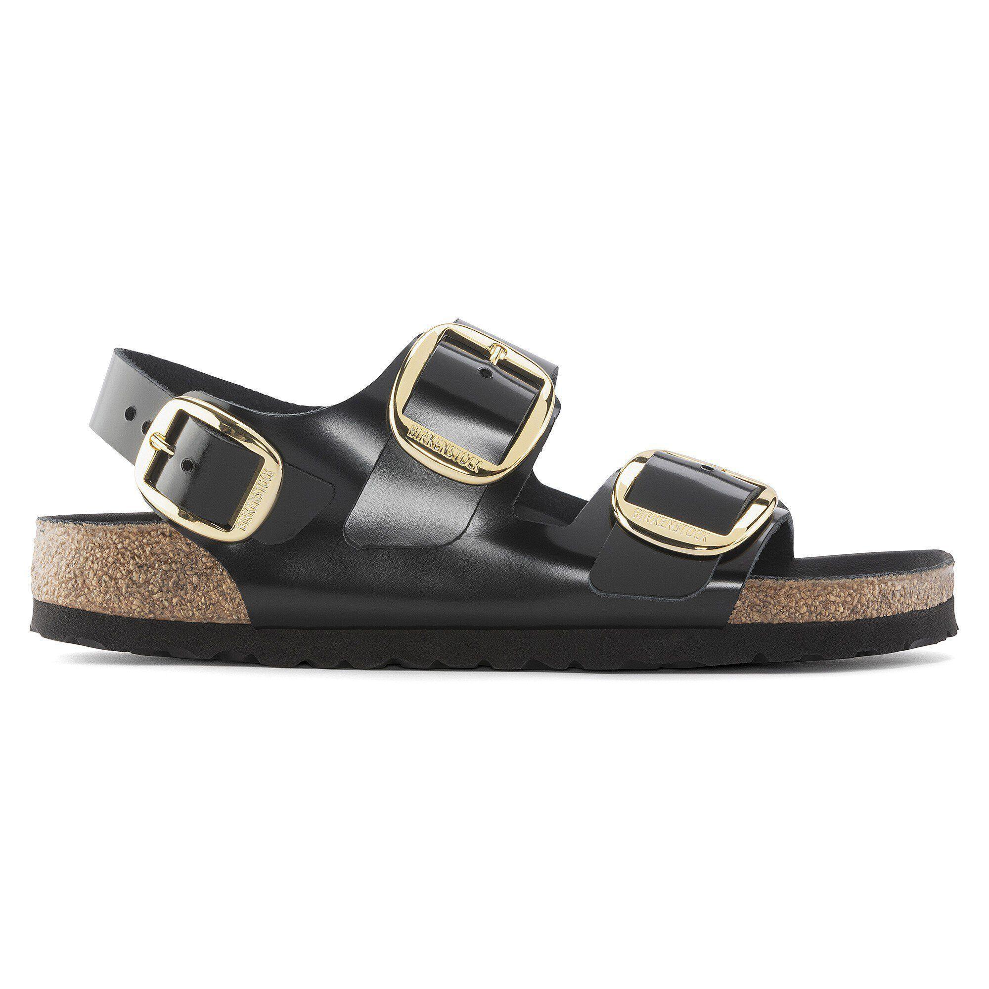 Milano Big Buckle Natural Leather Patent Product Image