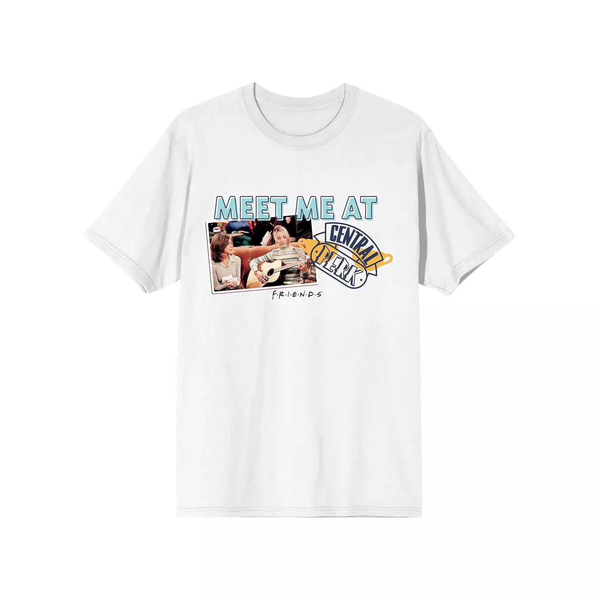 Men's Friends Meet Me At Central Perk Graphic Tee, Size: XL, Black Product Image