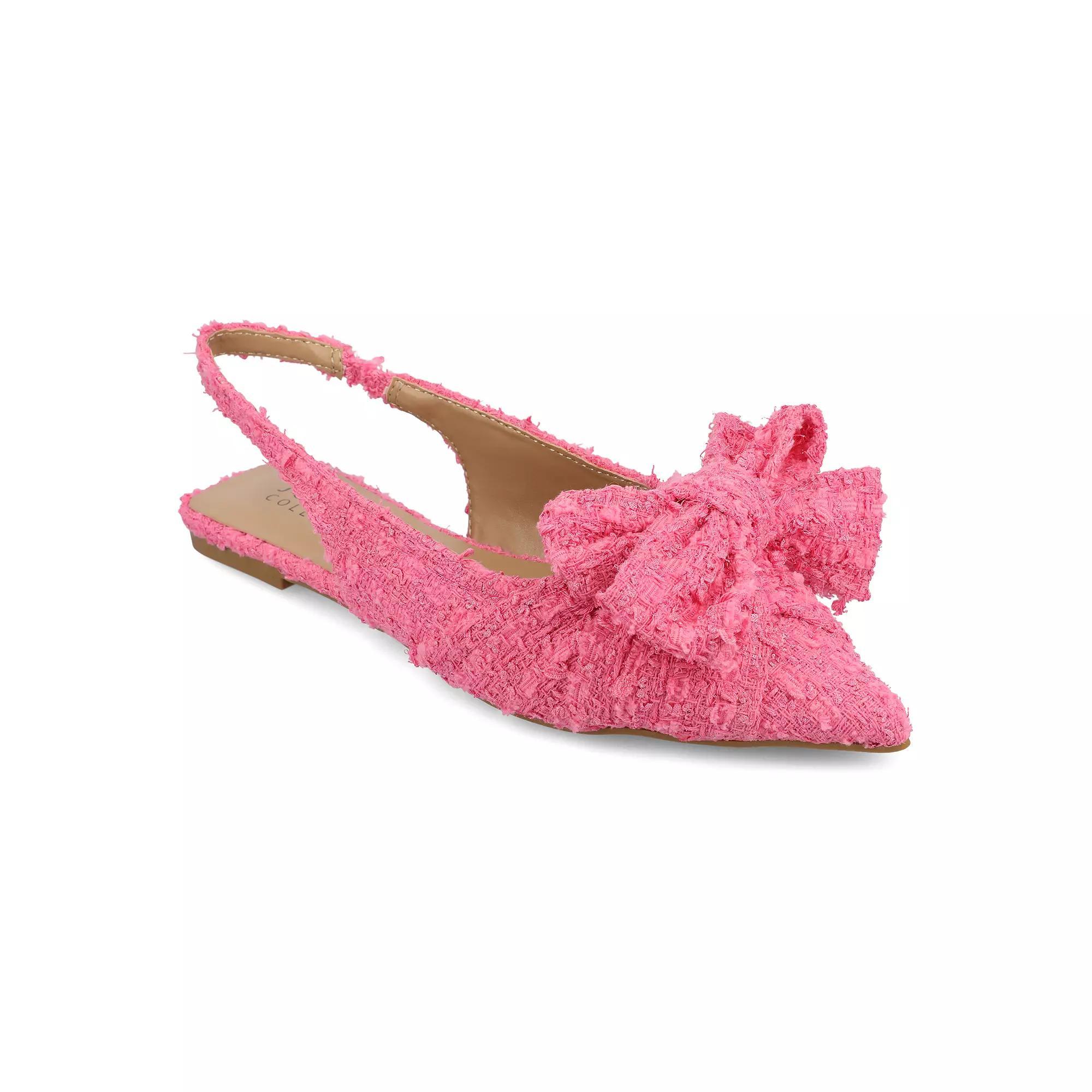 Journee Sabbrina Women's Tru Comfort Foam Sling Back Pointed Toe Flats, Size: 6, Pink Product Image