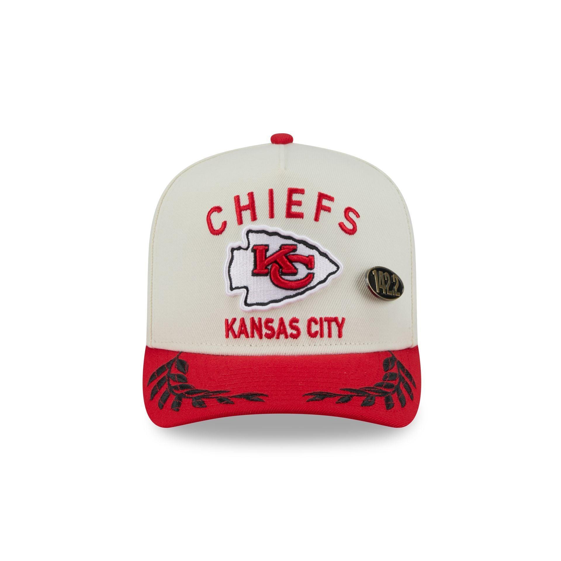 Kansas City Chiefs 2025 Draft Chrome White 59FIFTY A-Frame Fitted Hat Male Product Image
