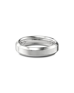 David Yurman Mens 18K White Gold Beveled Band Product Image