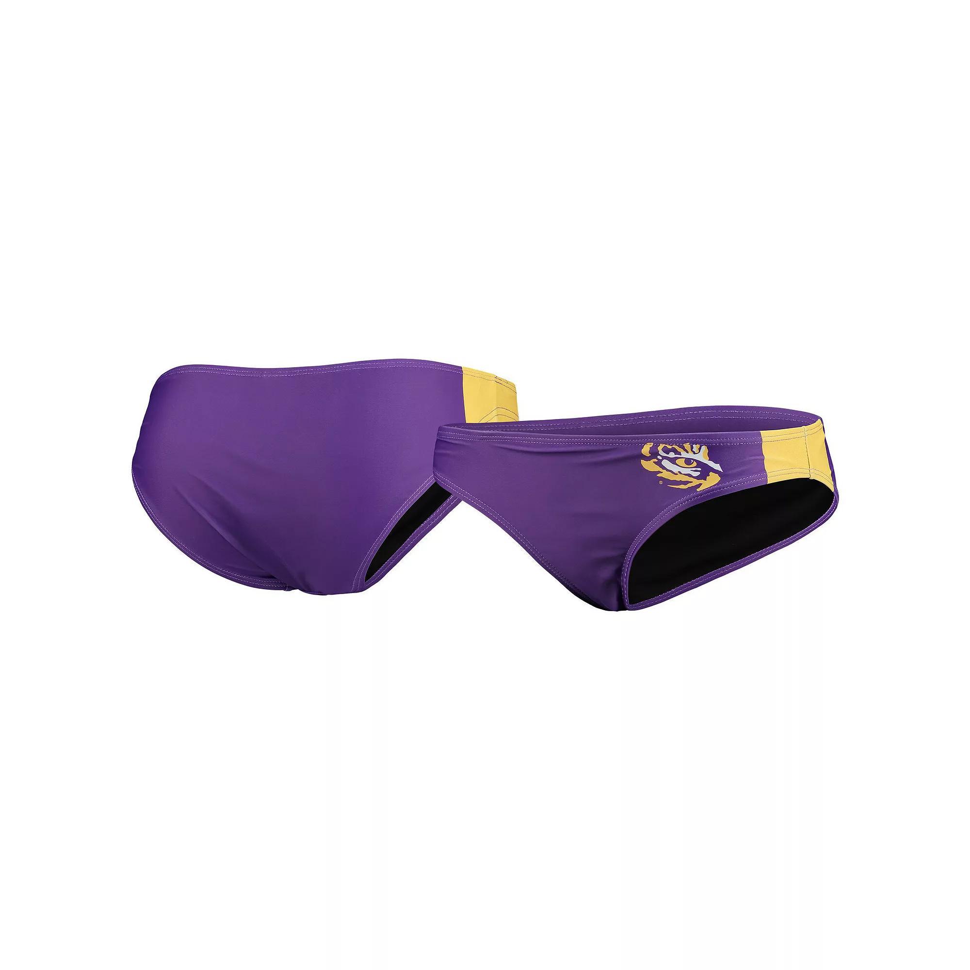 Women's FOCO Purple LSU Tigers Wordmark Bikini Bottom, Size: Large Product Image