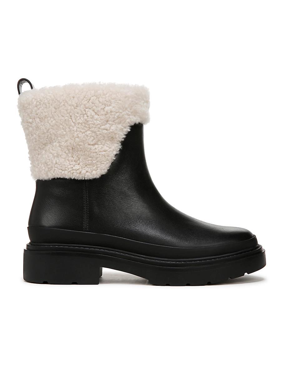 Womens Percie Shearling-Trimmed Short Boots Product Image