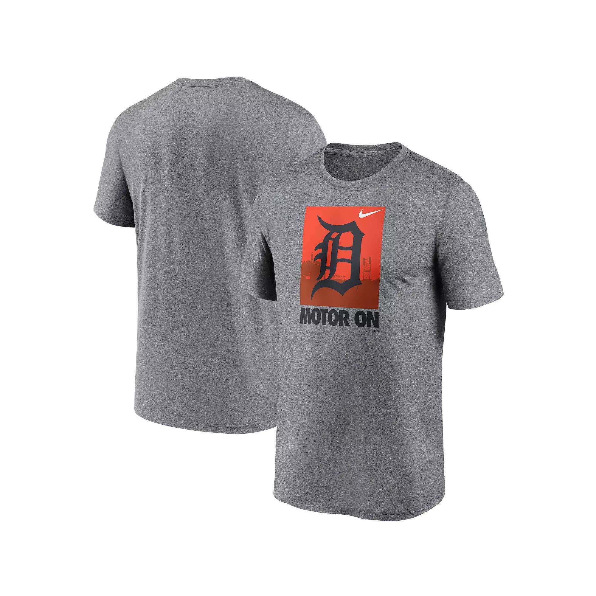 Mens Nike Heathered Gray Detroit Tigers Local Logo Legend T-Shirt Product Image