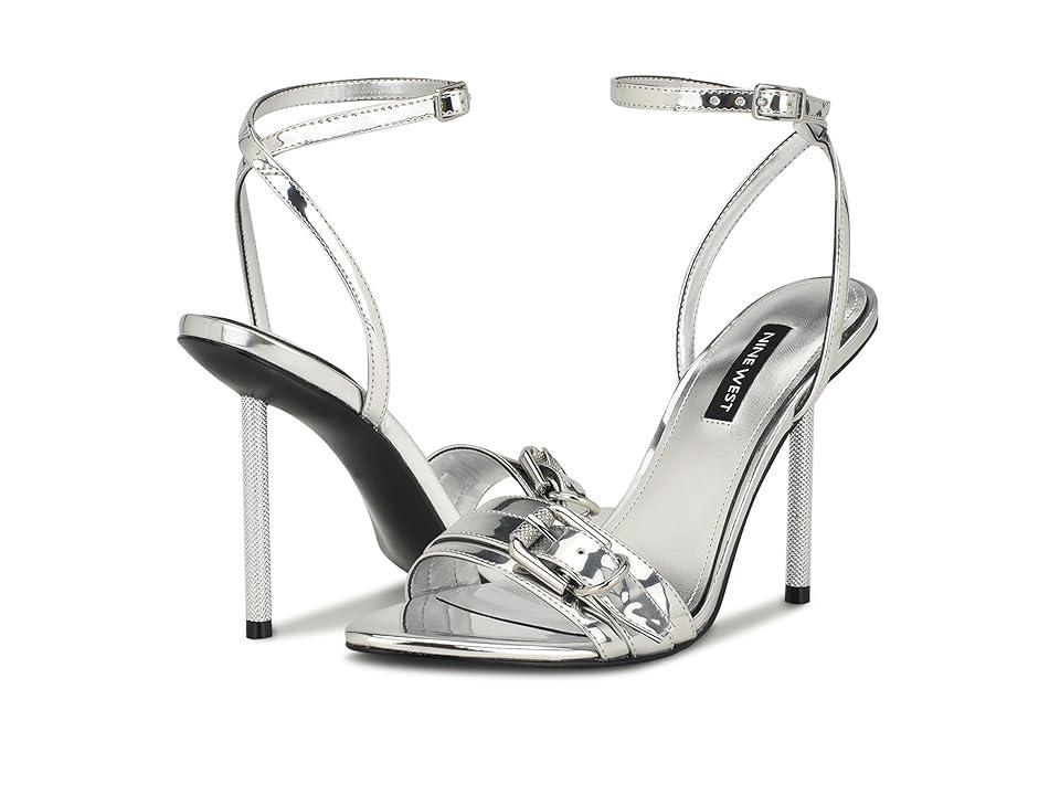 Nine West Rommie Mirror Metallic) Women's Sandals Product Image