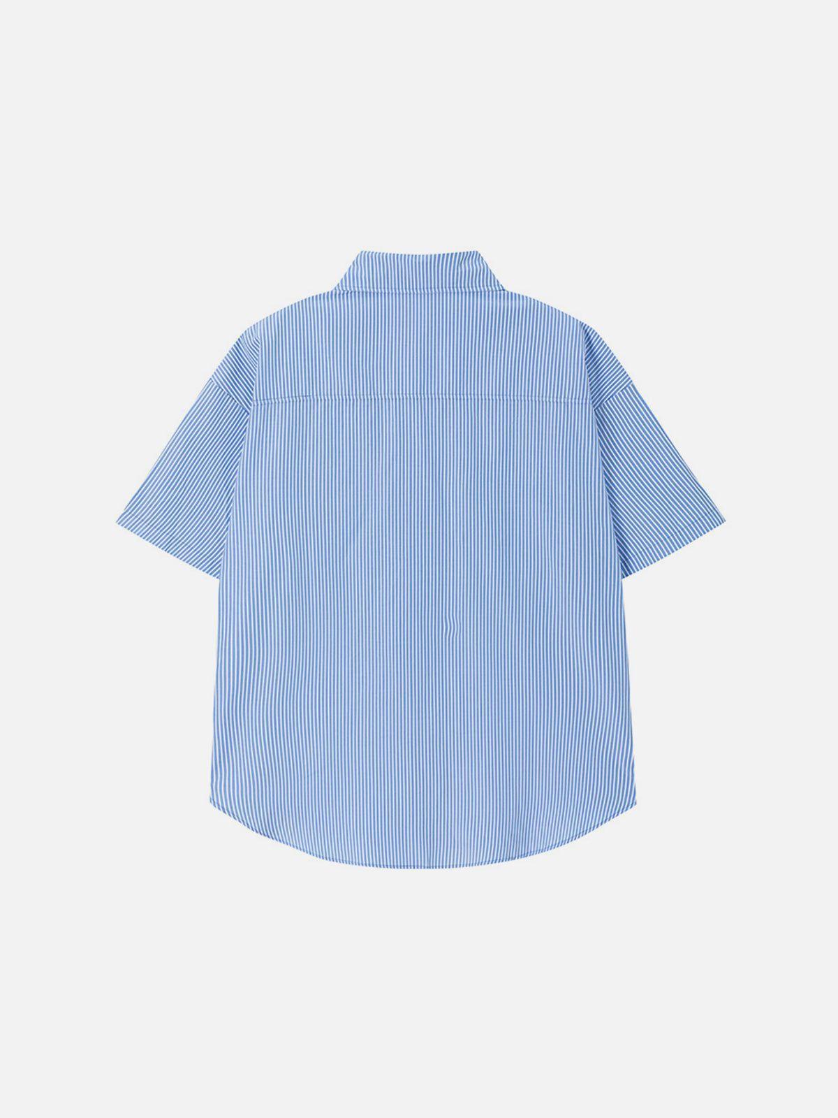 Aelfric Eden Cartoon Embroidery Short Sleeve Shirt Product Image