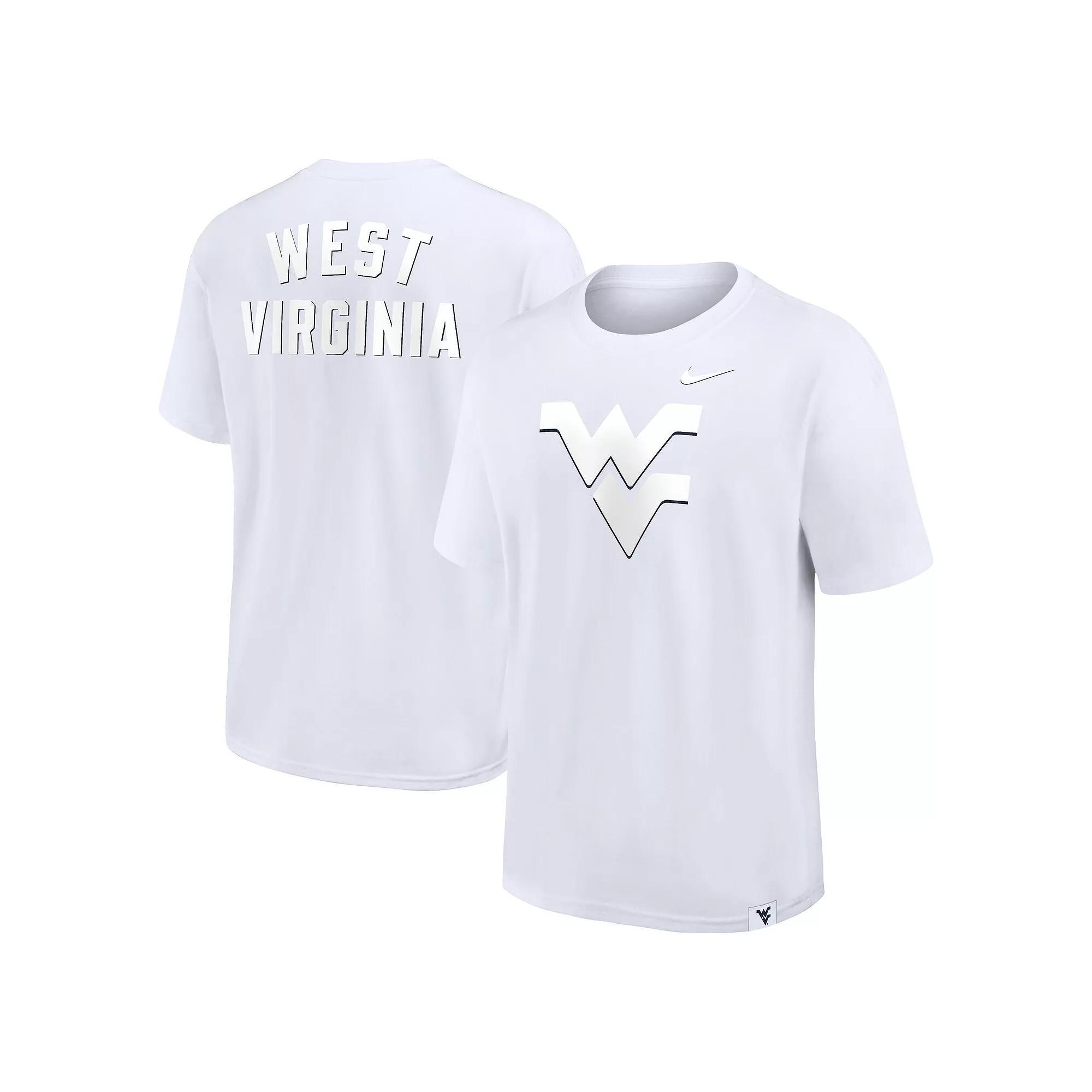 Men's Nike White West Virginia Mountaineers 2-Hit Statement Max90 T-Shirt, Size: XL Product Image