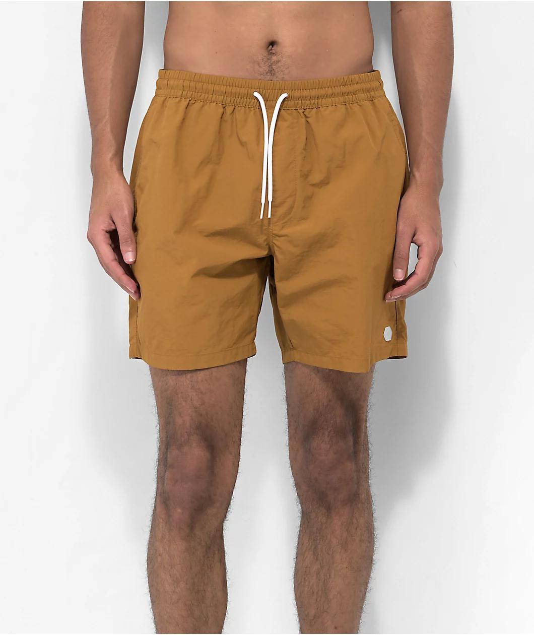 Empyre Floater Dark Khaki Board Shorts Product Image