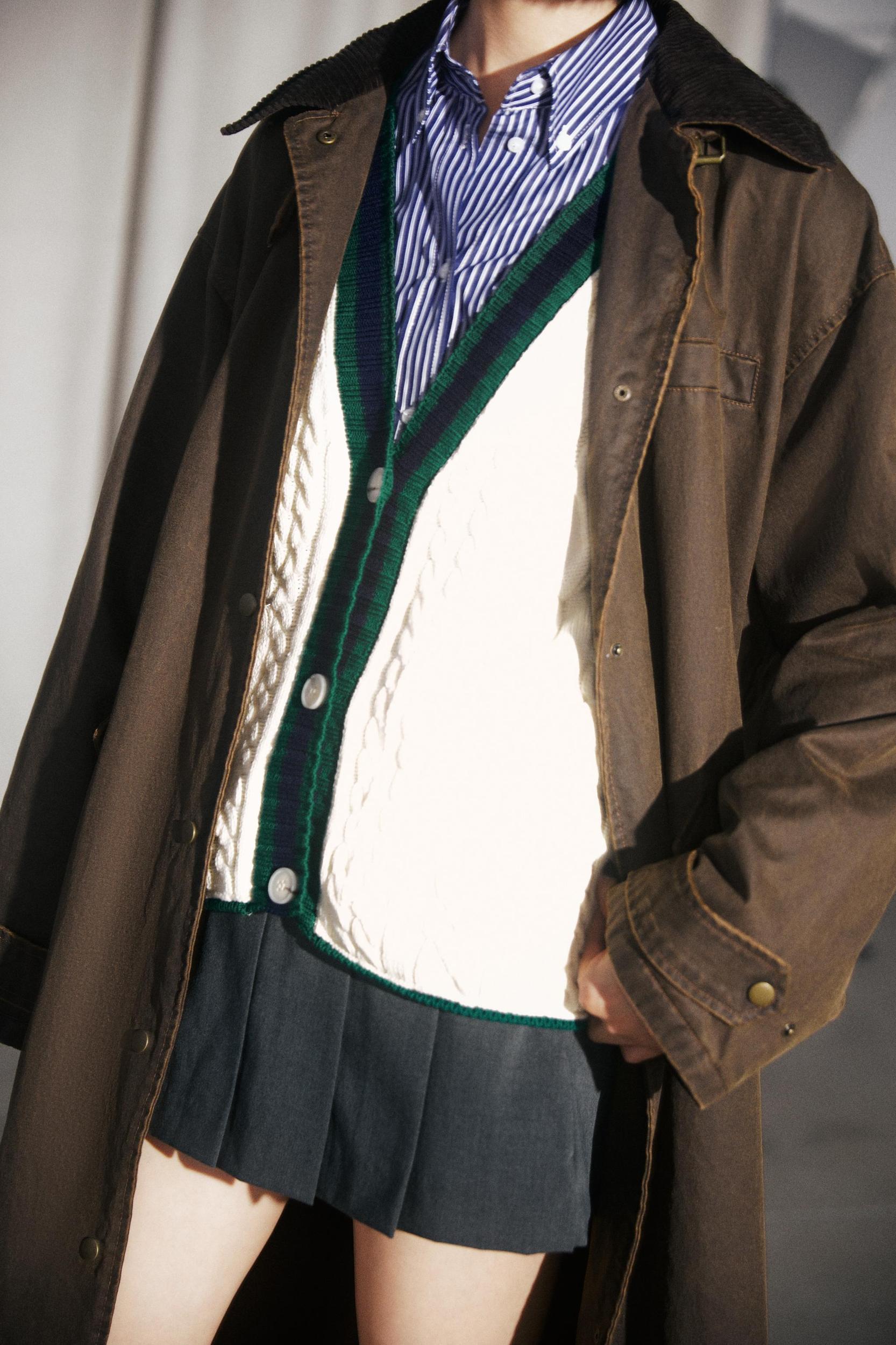 CABLE KNIT CARDIGAN Product Image