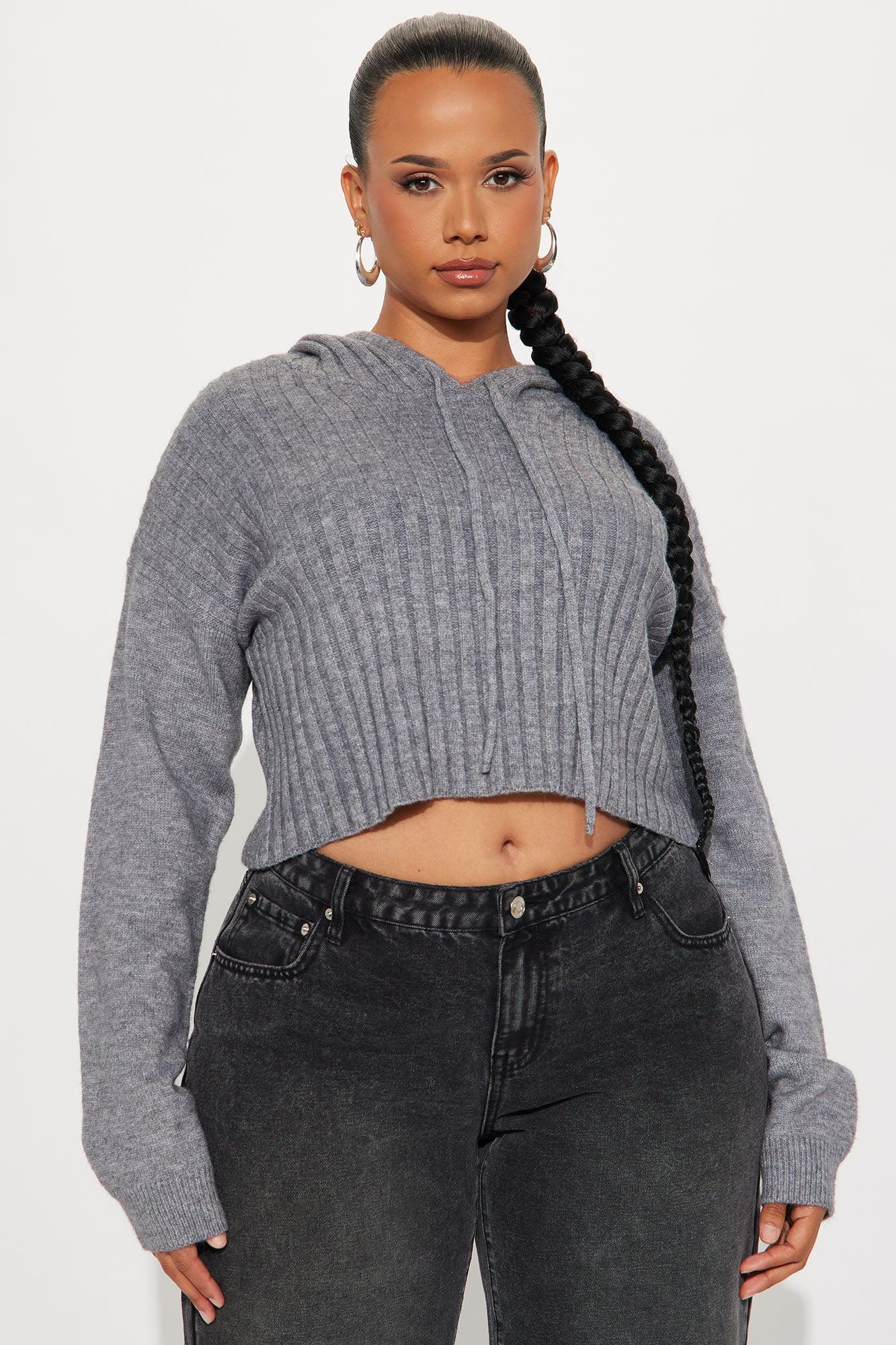 Coco Hooded Sweater - Charcoal Product Image