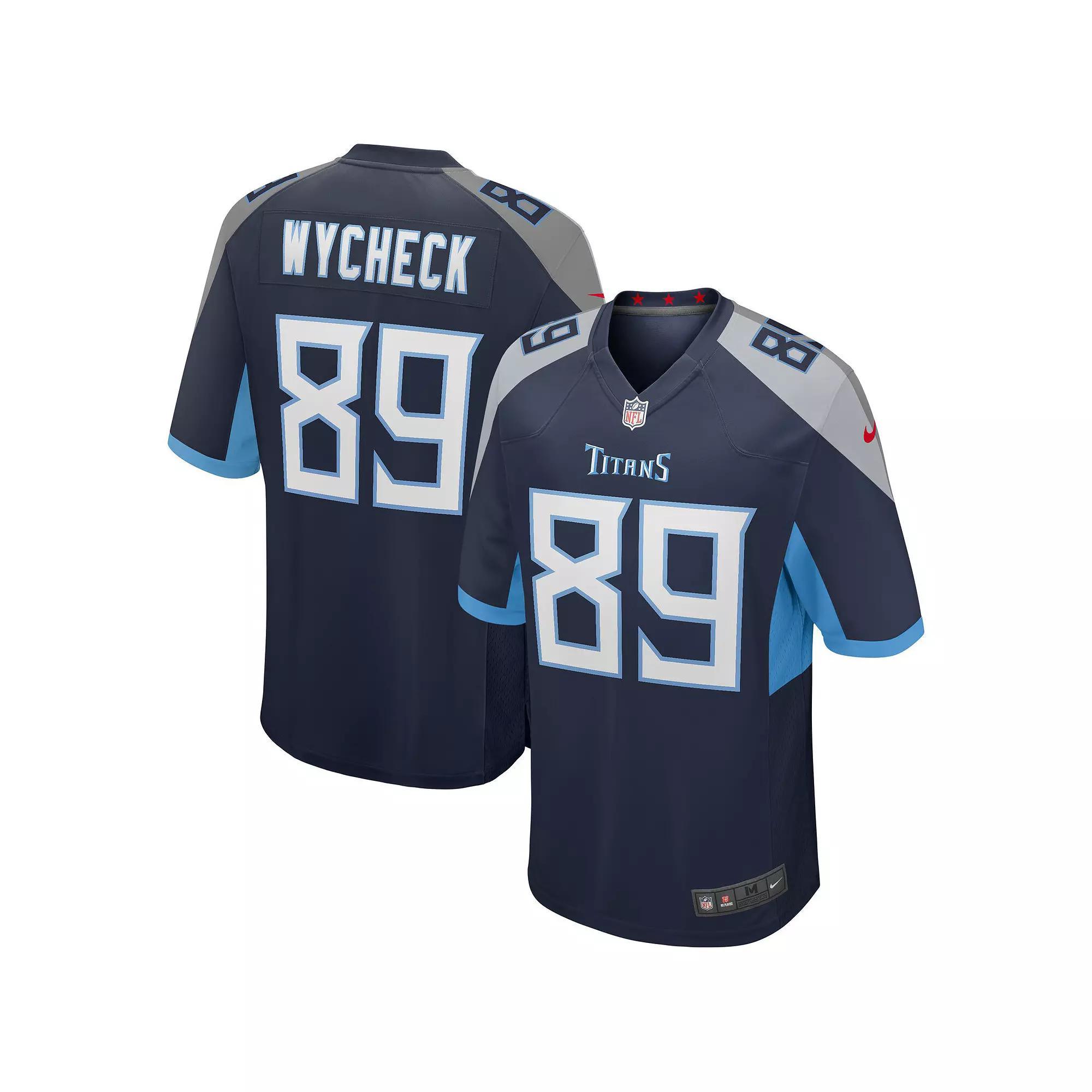 Men's Nike Frank Wycheck Navy Tennessee Titans Game Retired Player Jersey, Size: 2XL, Blue Product Image