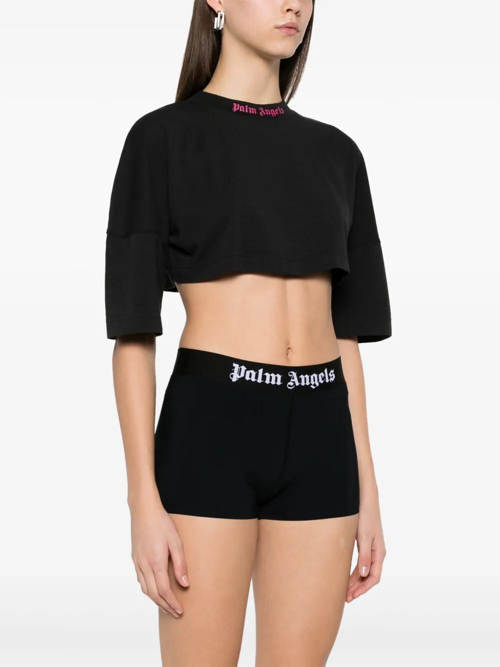 logo-print cropped T-shirt Product Image