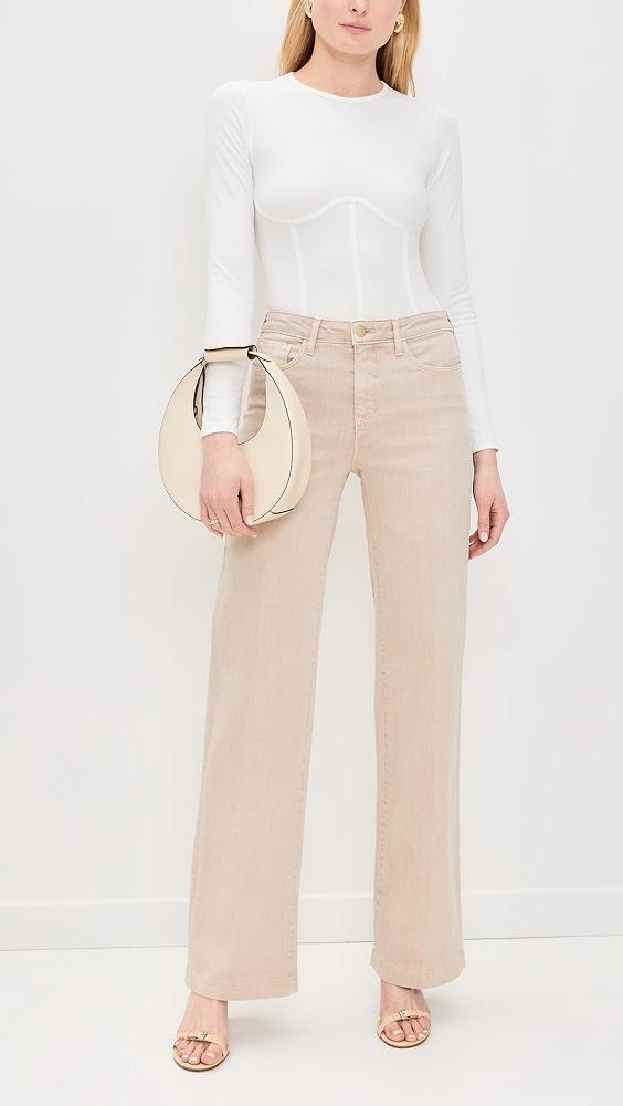 L'AGENCE Clayton High Rise Wide Leg Jeans | Shopbop Product Image