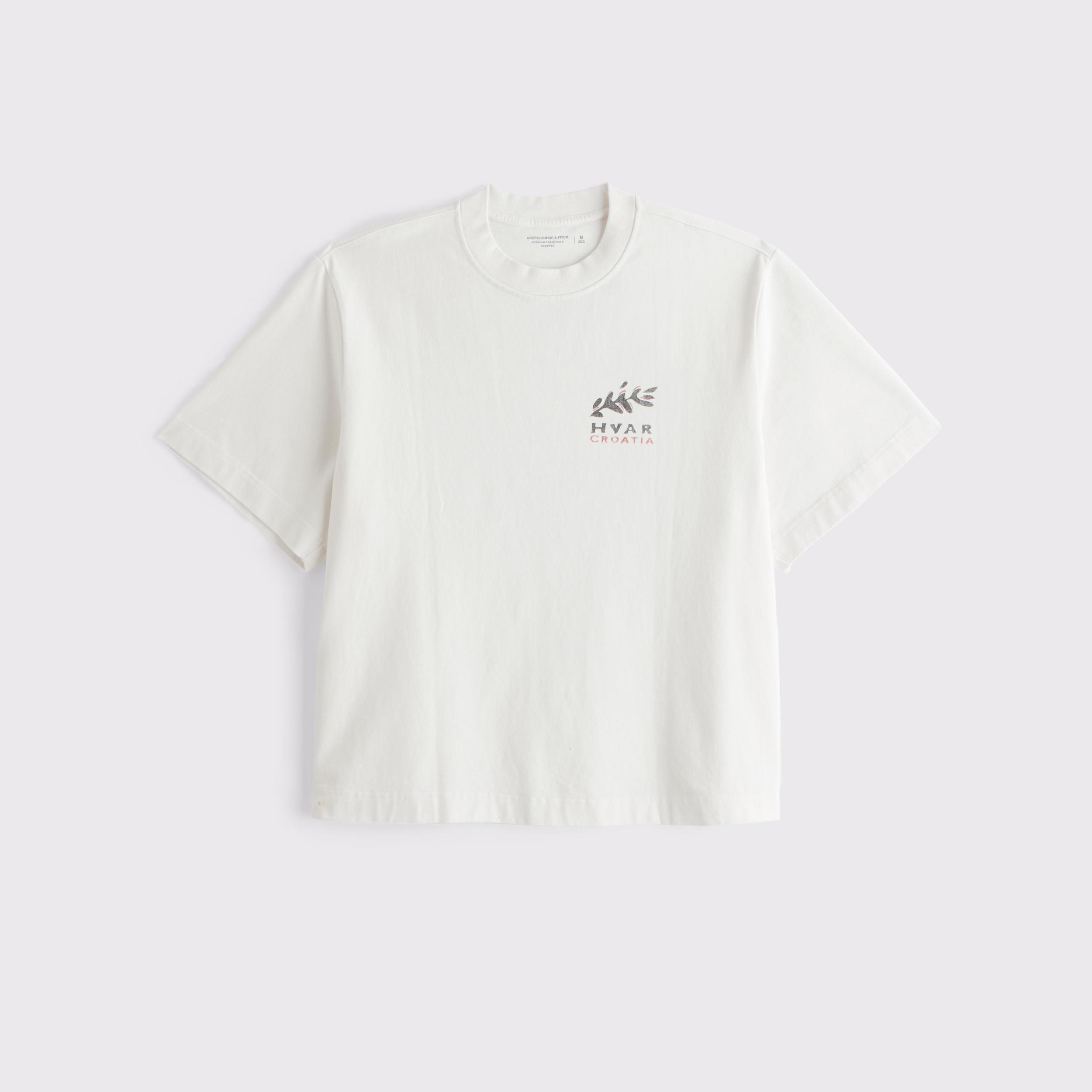 Premium Heavyweight Cropped Graphic Tee Product Image