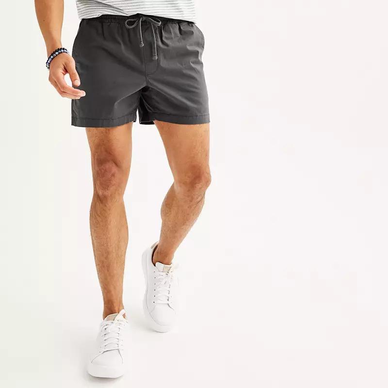 Men's Sonoma Goods For Life® 5" Everyday Pull-On Shorts, Size: XL 5 INCH, Black Copy Product Image
