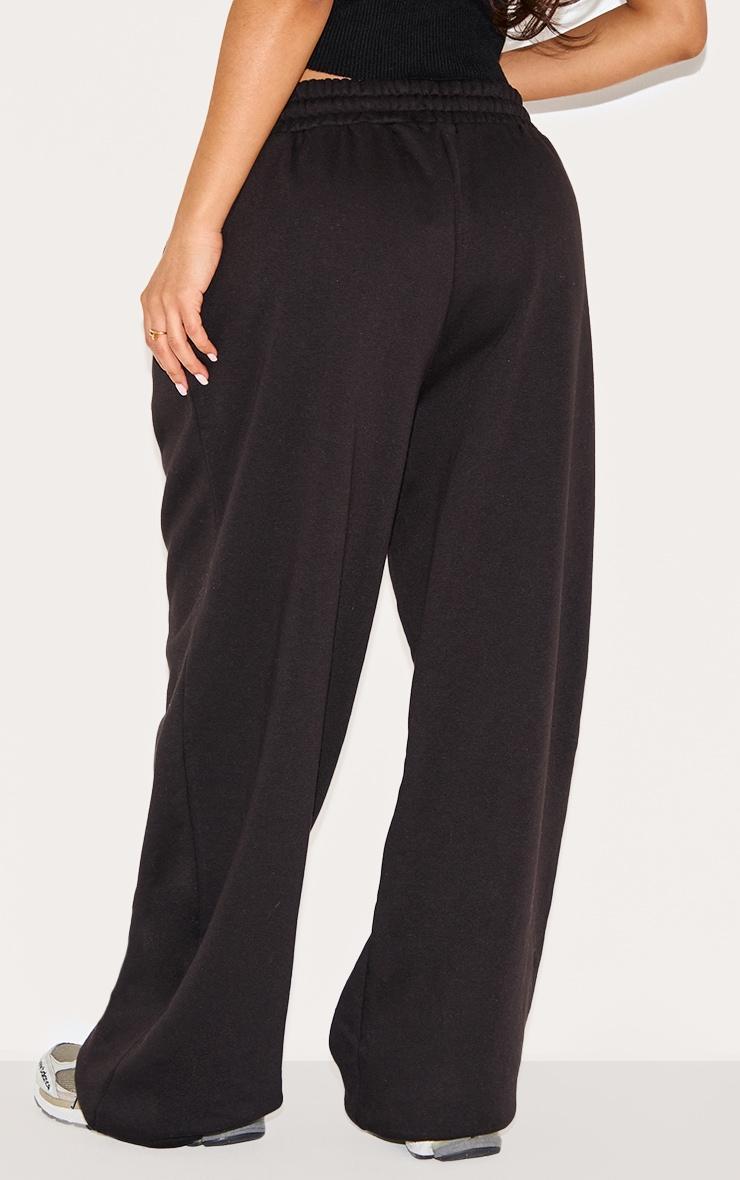 Petite Black Wide Leg Drawstring Sweatpants Product Image