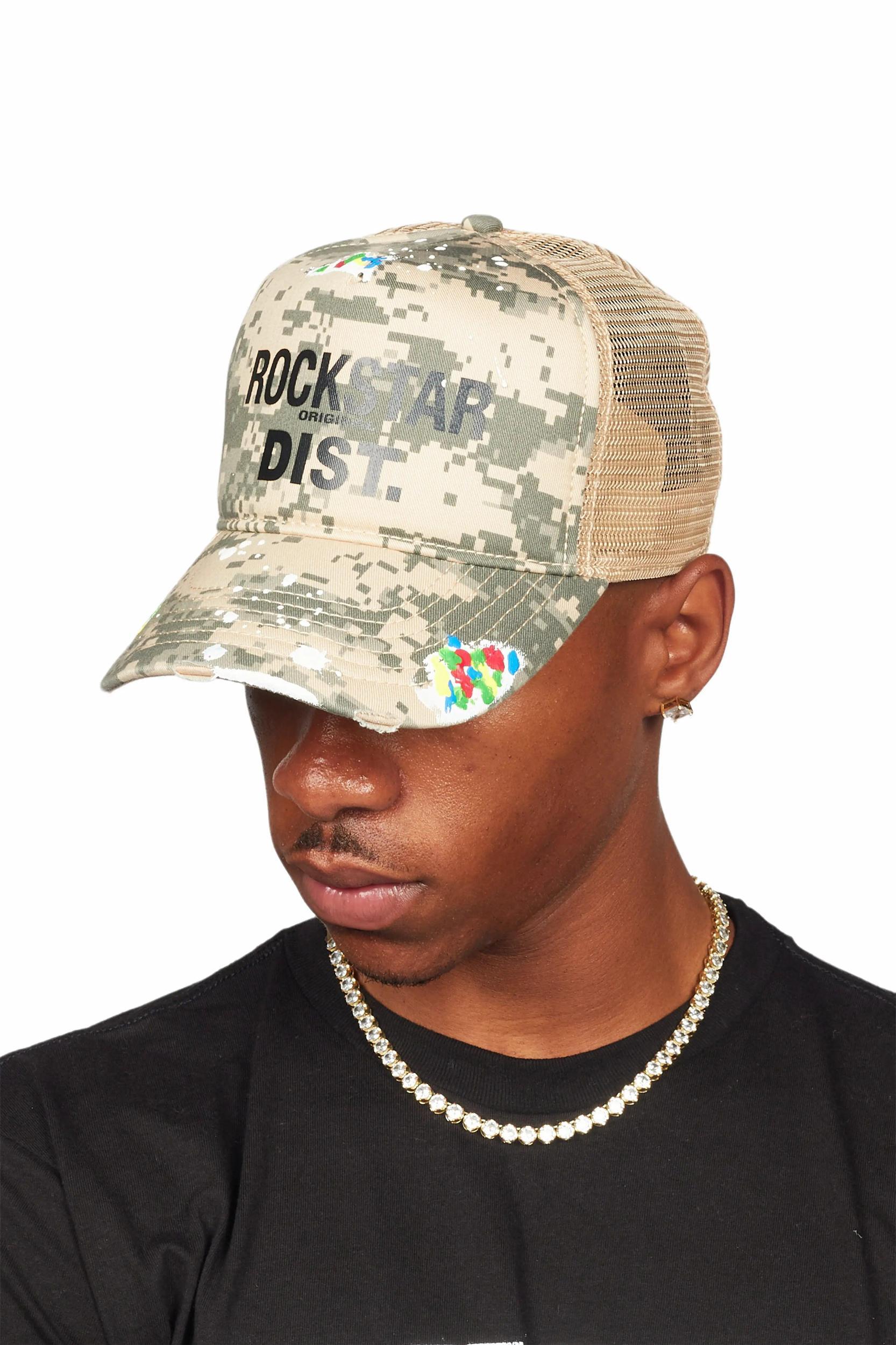 Neptune Digital Camo Trucker Hat Male Product Image