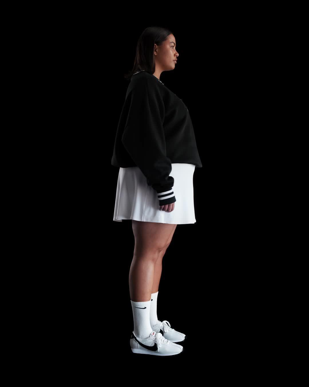 Nike Sportswear Phoenix Fleece Women's Oversized Graphic Crew-Neck Sweatshirt (Plus Size) Product Image