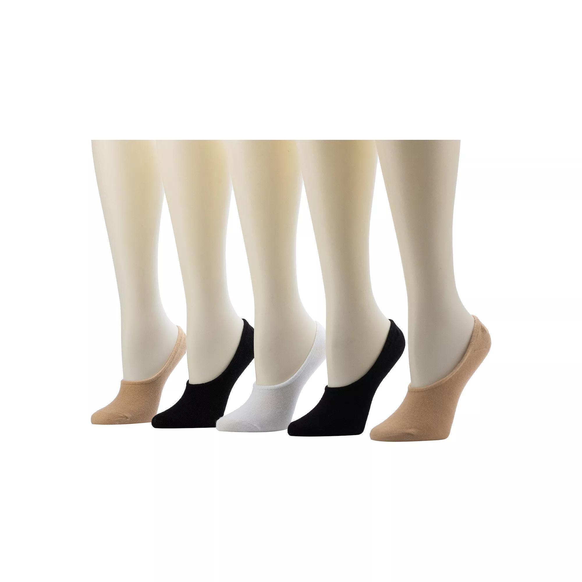 Women's Sonoma Goods For Life® 5-pk. Fashion Everyday Liner Socks, Size: 9-11, Black Product Image