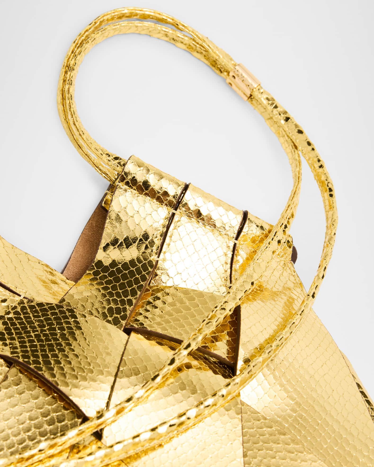 Charlotte Metallic Snake-Print Crossbody Bag Product Image